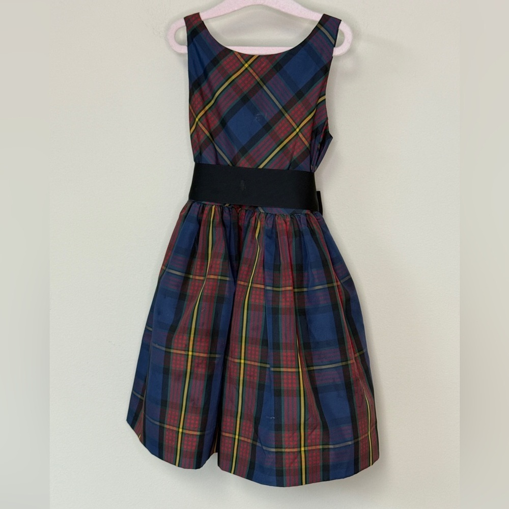 Ralph Lauren: Girls Navy Holiday Sleeveless Party Dress, Size 5
